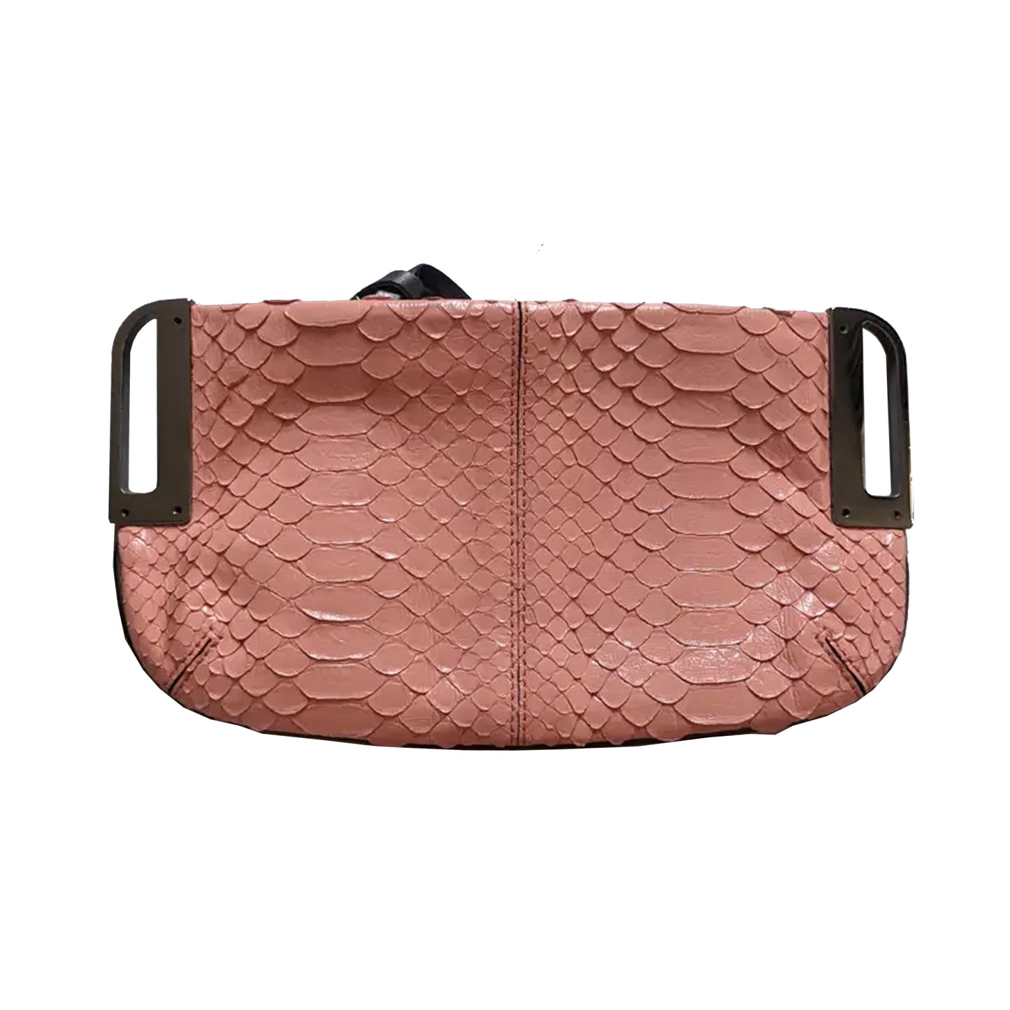 Barbara Bui Salmon Pink Leather Clutch