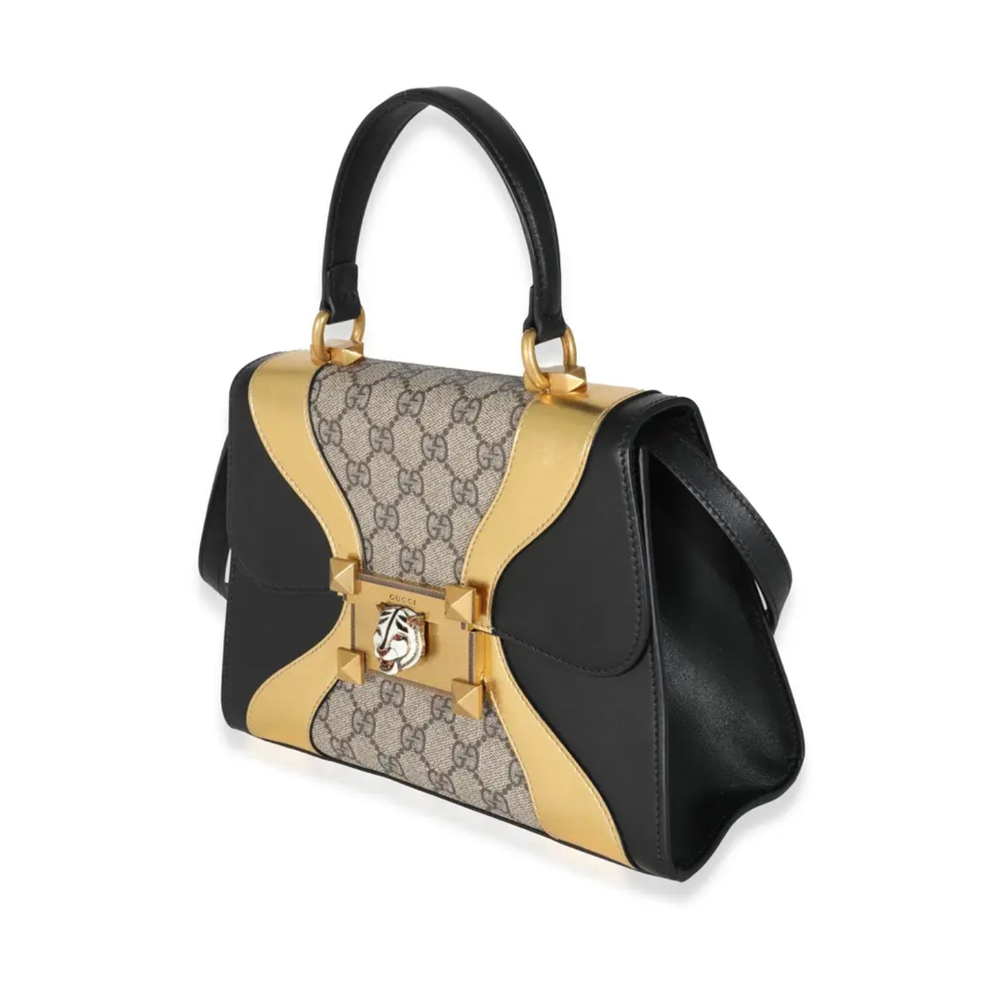 Gucci Monogram Gold Handbag